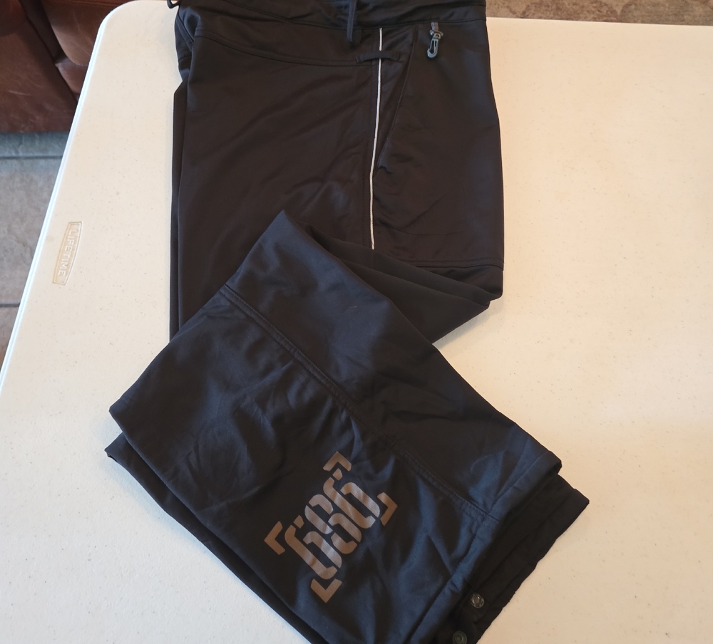 686 Black Pants with Red and White Logo